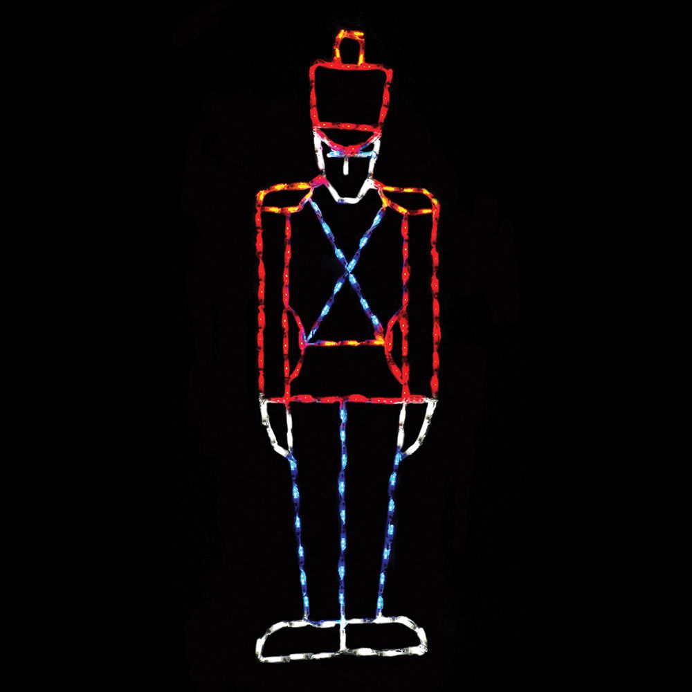 Nutcracker Toy Soldier LED Display (65")