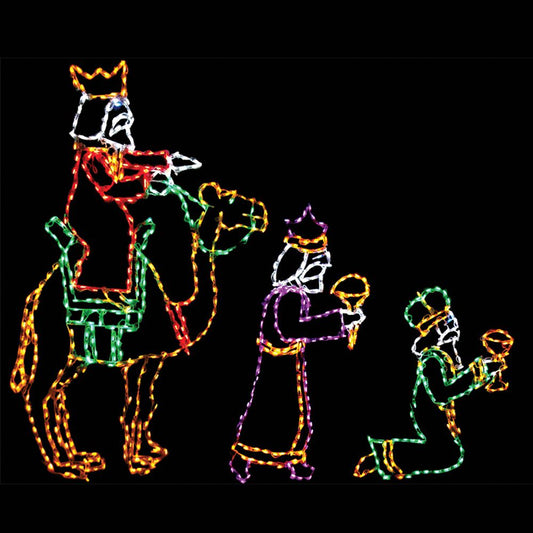 Wise Men Nativity Set LED Display (50")