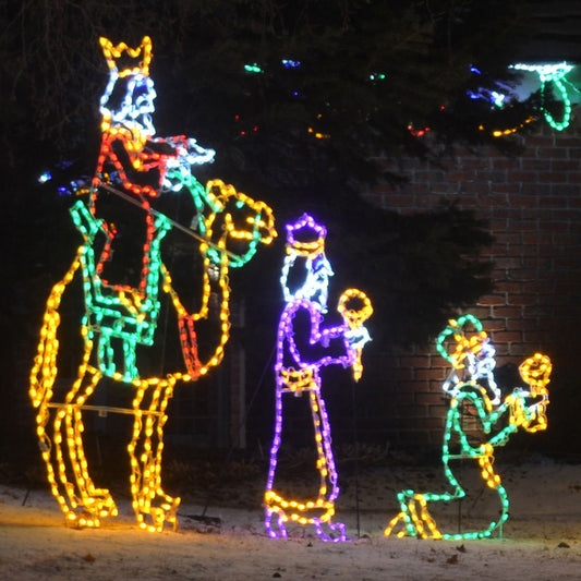 Wise Men Nativity Set LED Display (50")