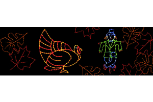 Outdoor Lighted Thanksgiving Decorations in Nebraska