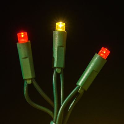 5MM LED Concave Warm White, Red - 2 wire