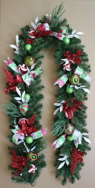 6' Christmas Garland - Festive Whimsy