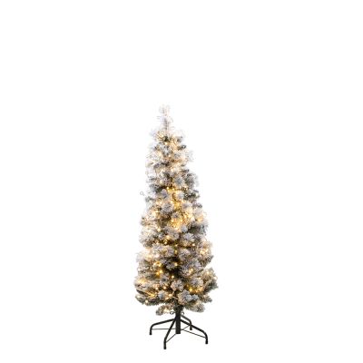 4' Flocked Pencil Aspen Tree