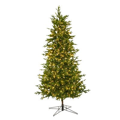 7.5' Norway Spruced Tree with LED White Warm Lights