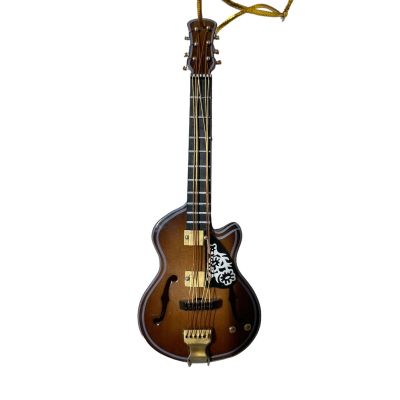 Natural Archtop Hollowbody Guitar Ornament