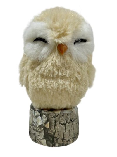 Owl on Log Ornament