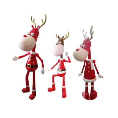 Fiberglass Playful Reindeer Set