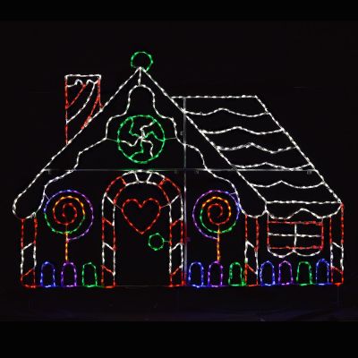 LED Gingerbread House