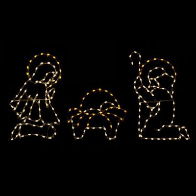 LED C7 Nativity Scene