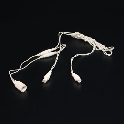 2 Pin White  Y Splitter Cord