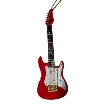 Red S-Type Electric Guitar Ornament