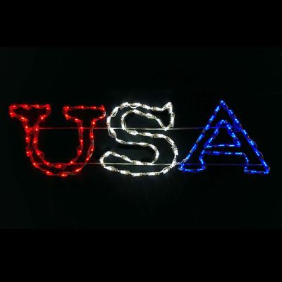 LED USA Sign (RWB)