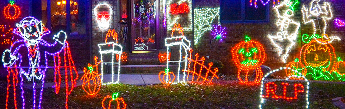 Halloween LED Light Displays in Nebraska 