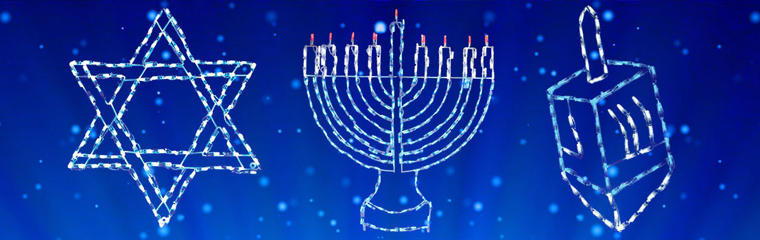 Hanukkah Outdoor Decorations in Iowa 